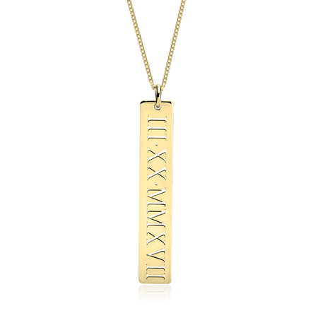 Old English Year Necklace