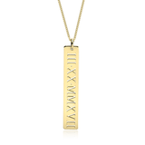 SPECIAL DATE VERTICAL NECKLACE