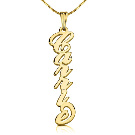 Old English Single Initial Necklace