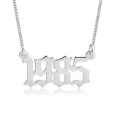 Old English Year Necklace