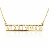 24K GOLD PLATED SAVE THE DATE NECKLACE