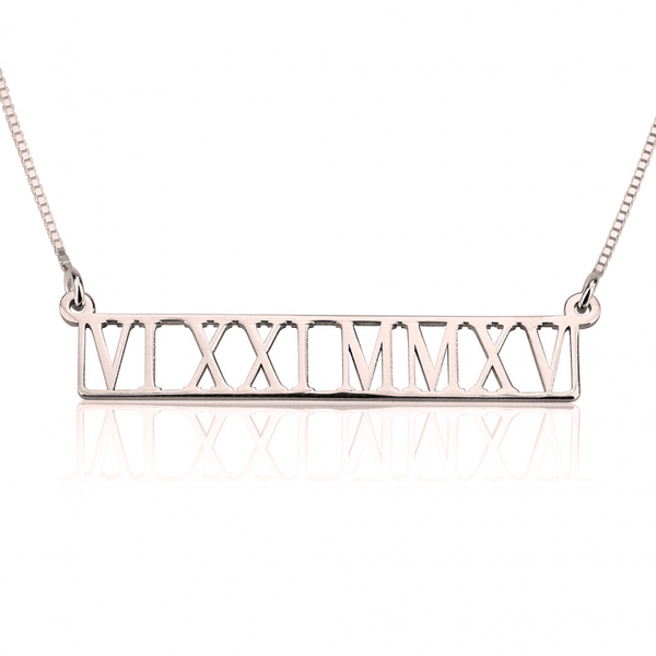 24K GOLD PLATED SAVE THE DATE NECKLACE