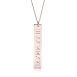 SPECIAL DATE VERTICAL NECKLACE