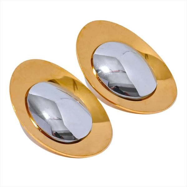 Indecisive Oval Earrings