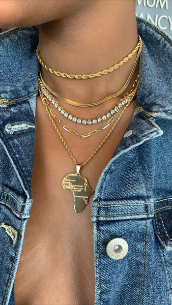 Africa Pendant Necklace