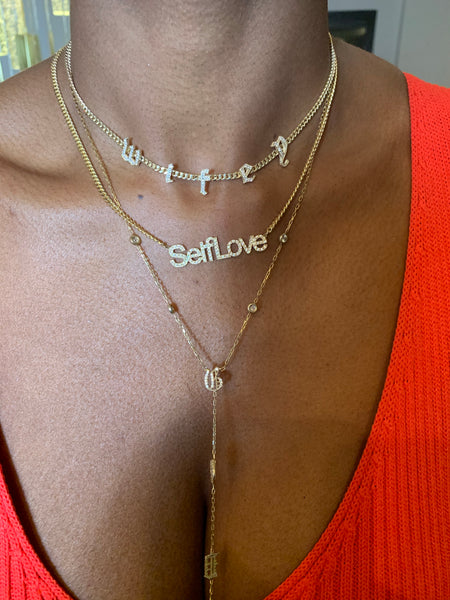 Self Love Pavé Custom Necklace