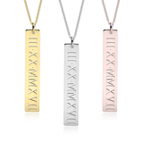 SPECIAL DATE VERTICAL NECKLACE