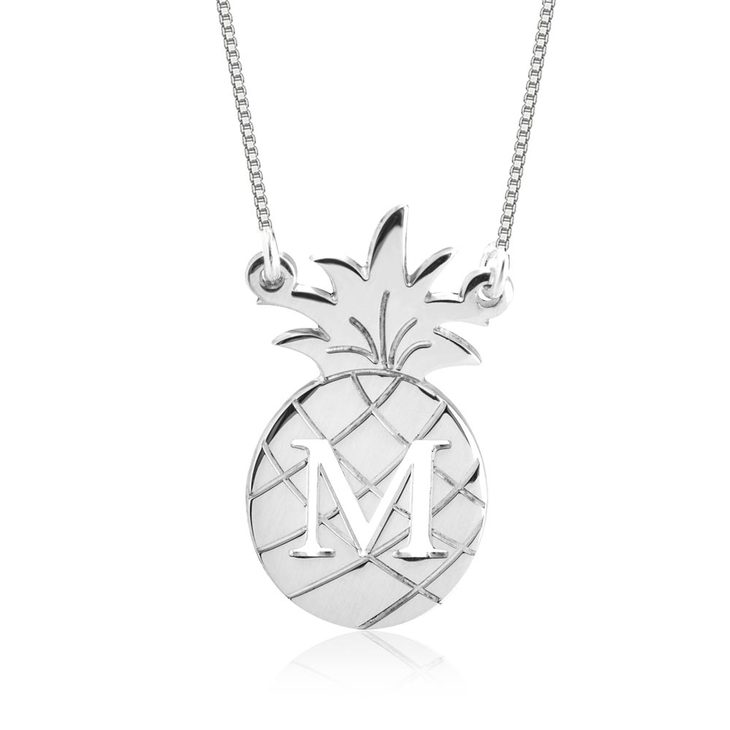 PINEAPPLE INITIAL NECKLACE