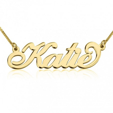 VERTICAL PRINT NAME NECKLACE