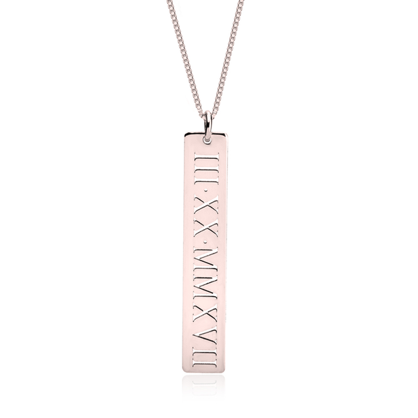 SPECIAL DATE VERTICAL NECKLACE